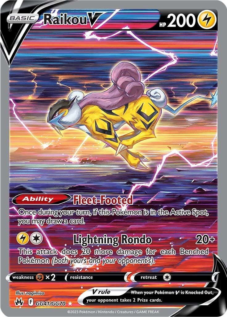 Raikou V (GG41/GG70) [Sword & Shield: Crown Zenith] | Card Merchant Takapuna