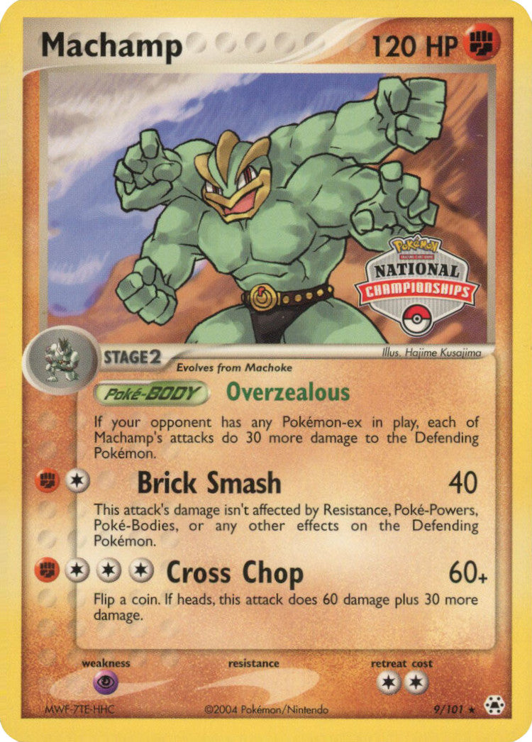 Machamp (9/101) (National Championships Promo) [EX: Hidden Legends] | Card Merchant Takapuna