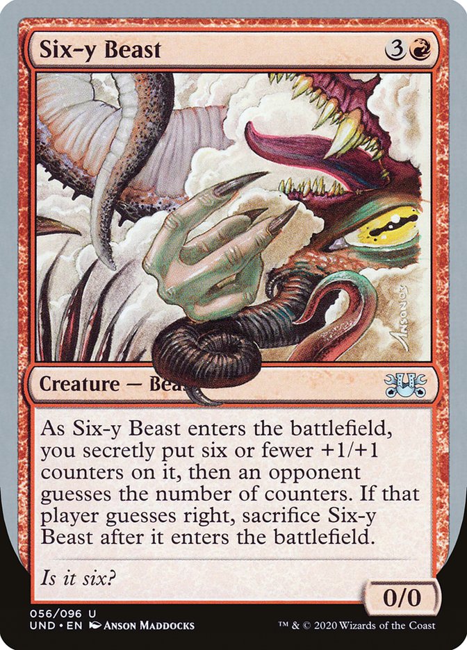 Six-y Beast [Unsanctioned] | Card Merchant Takapuna