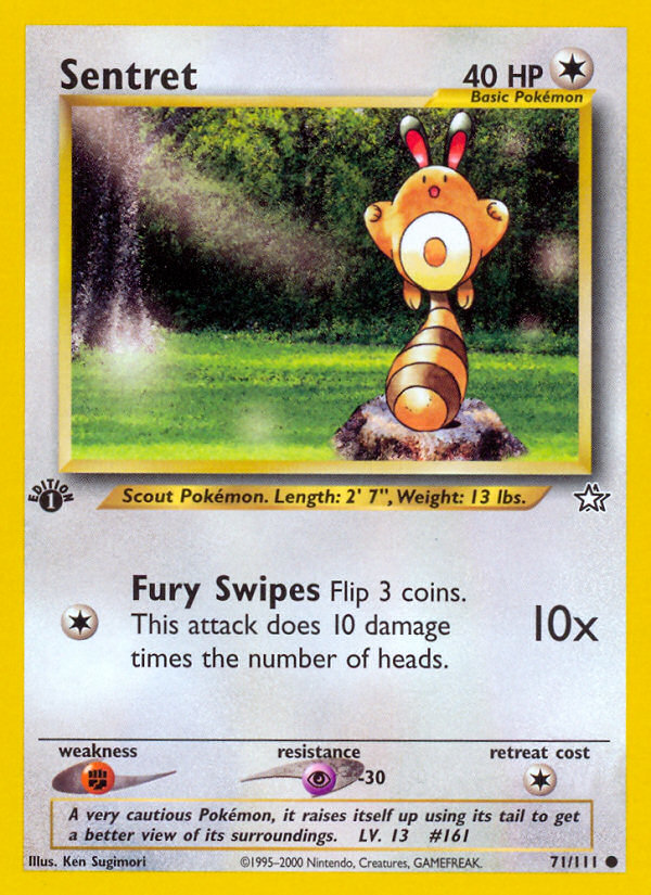 Sentret (71/111) [Neo Genesis 1st Edition] | Card Merchant Takapuna