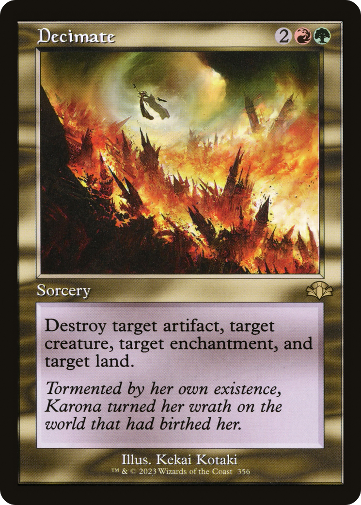 Decimate (Retro) [Dominaria Remastered] | Card Merchant Takapuna