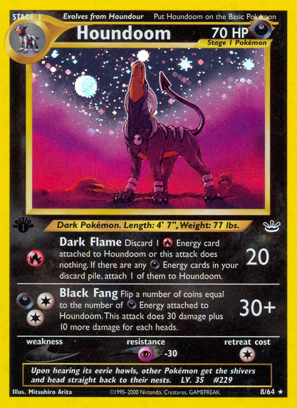 Houndoom (8/64) [Neo Revelation 1st Edition] | Card Merchant Takapuna