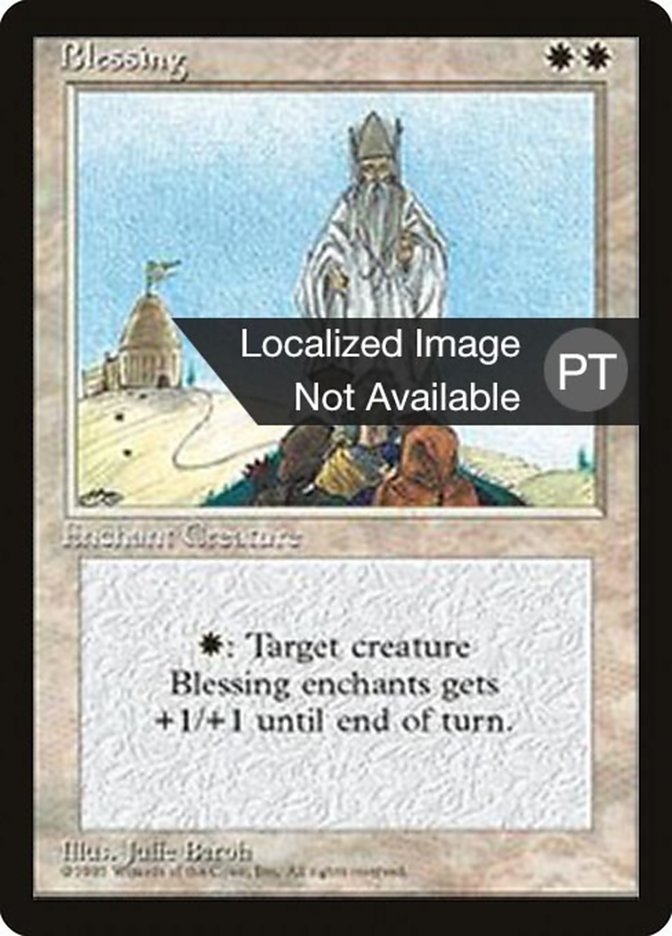 Blessing [Fourth Edition (Foreign Black Border)] | Card Merchant Takapuna