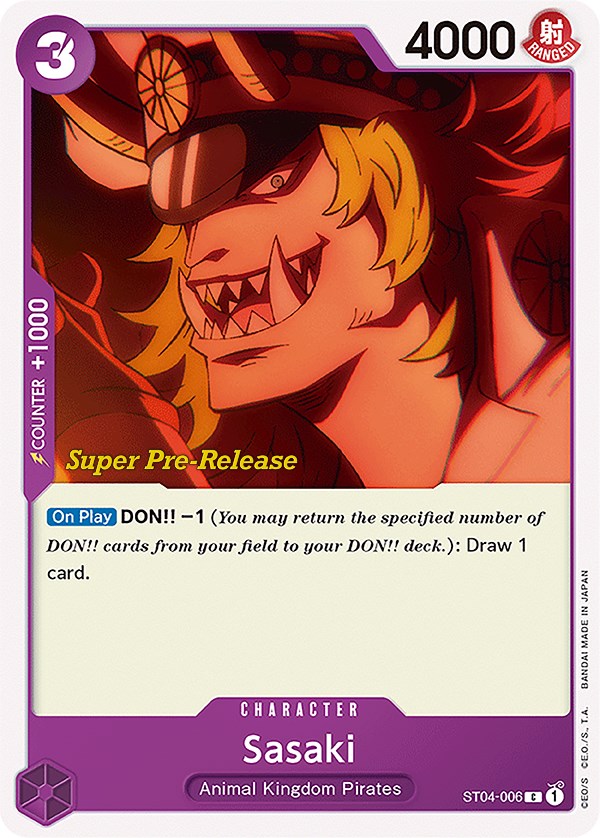 Sasaki [Super Pre-Release Starter Deck: Animal Kingdom Pirates] | Card Merchant Takapuna