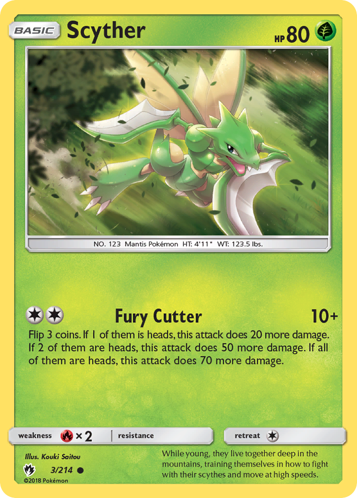 Scyther (3/214) [Sun & Moon: Lost Thunder] | Card Merchant Takapuna