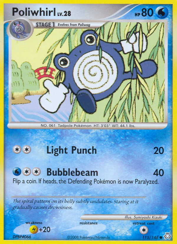 Poliwhirl (115/146) [Diamond & Pearl: Legends Awakened] | Card Merchant Takapuna