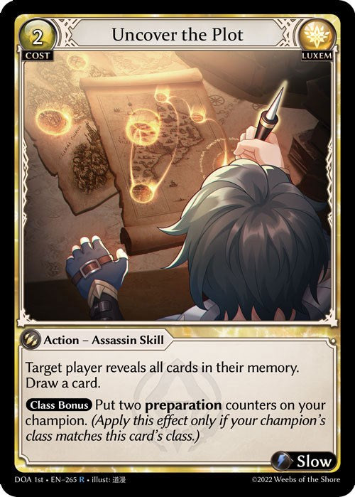 Uncover the Plot (265) [Dawn of Ashes: 1st Edition] | Card Merchant Takapuna