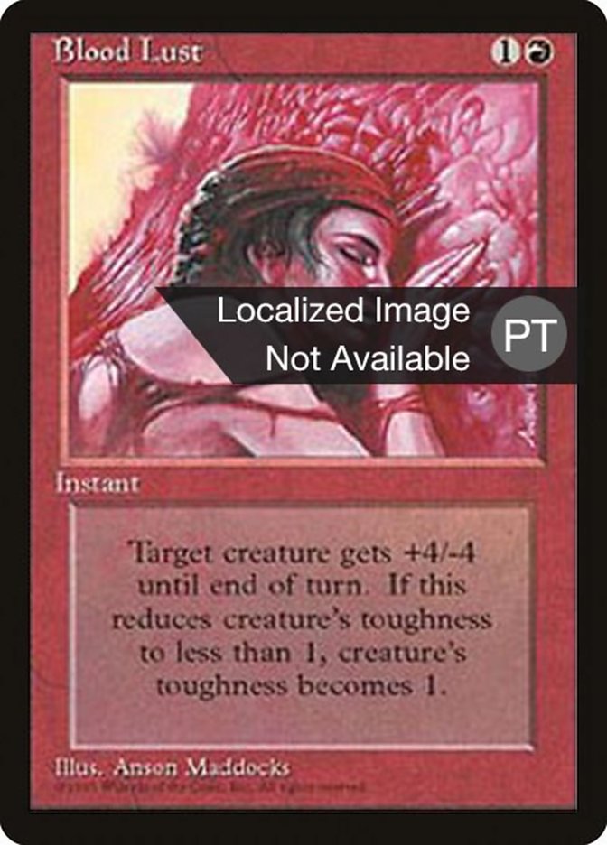 Blood Lust [Fourth Edition (Foreign Black Border)] | Card Merchant Takapuna