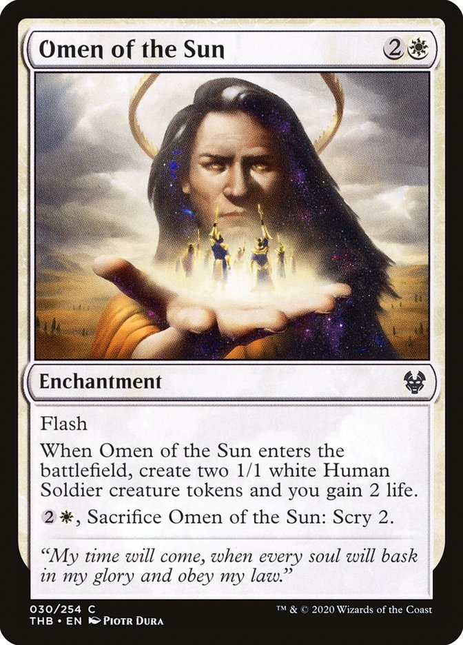 Omen of the Sun [Theros Beyond Death] | Card Merchant Takapuna