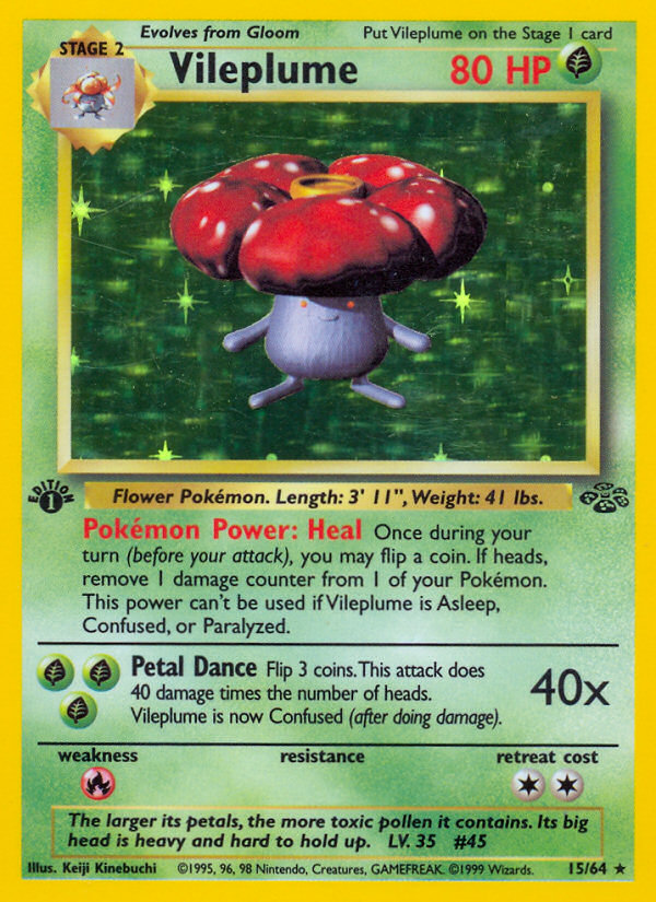 Vileplume (15/64) [Jungle 1st Edition] | Card Merchant Takapuna