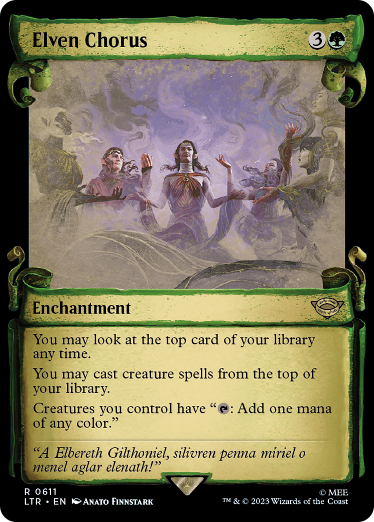 Elven Chorus [The Lord of the Rings: Tales of Middle-Earth Showcase Scrolls] | Card Merchant Takapuna