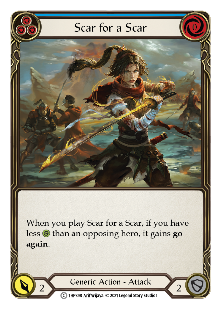 Scar for a Scar (Blue) [1HP398] (History Pack 1) | Card Merchant Takapuna