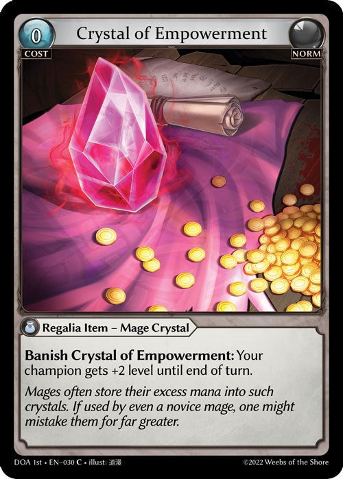 Crystal of Empowerment (030) [Dawn of Ashes: 1st Edition] | Card Merchant Takapuna