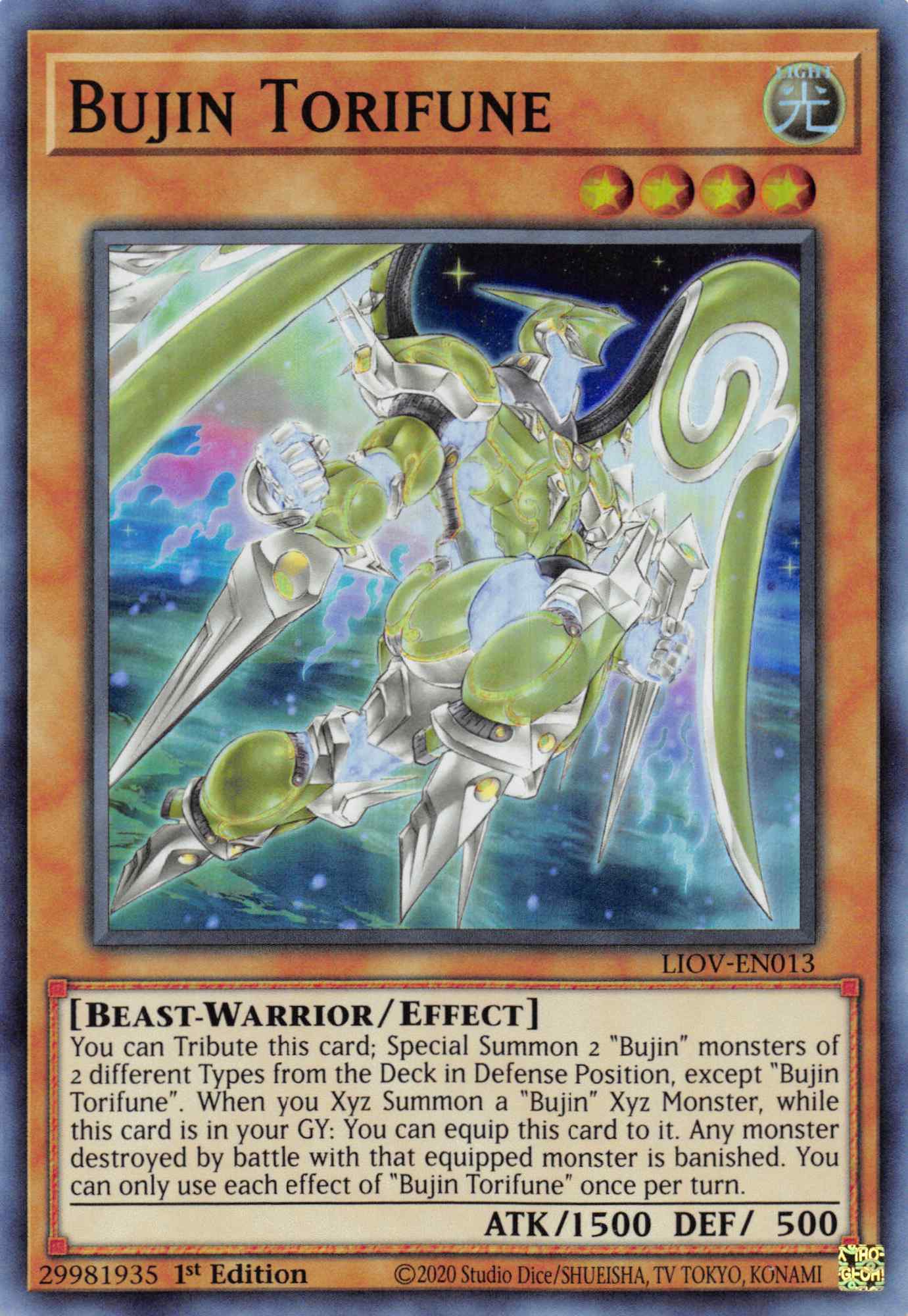 Bujin Torifune [LIOV-EN013] Super Rare | Card Merchant Takapuna