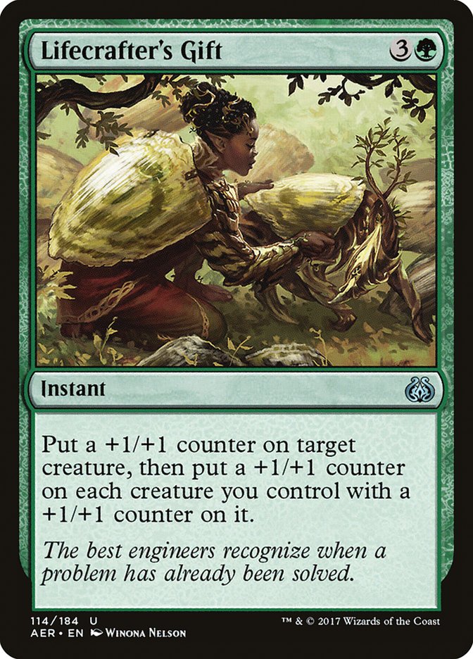 Lifecrafter's Gift [Aether Revolt] | Card Merchant Takapuna