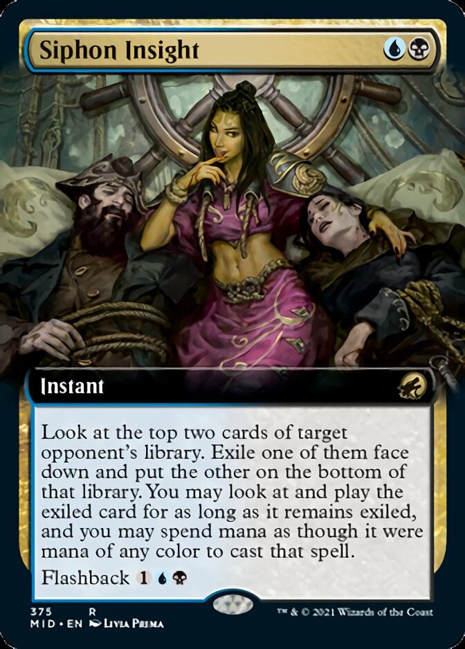 Siphon Insight (Extended Art) [Innistrad: Midnight Hunt] | Card Merchant Takapuna