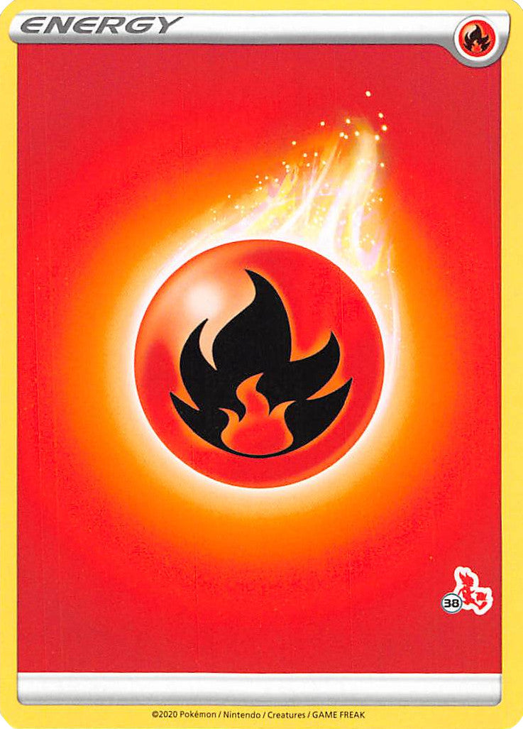Fire Energy (Cinderace Stamp #38) [Battle Academy 2022] | Card Merchant Takapuna