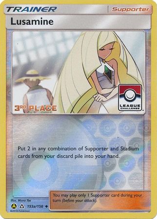 Lusamine (153a/156) (League Challenge Alt Art 3rd Place) [Sun & Moon: Ultra Prism] | Card Merchant Takapuna