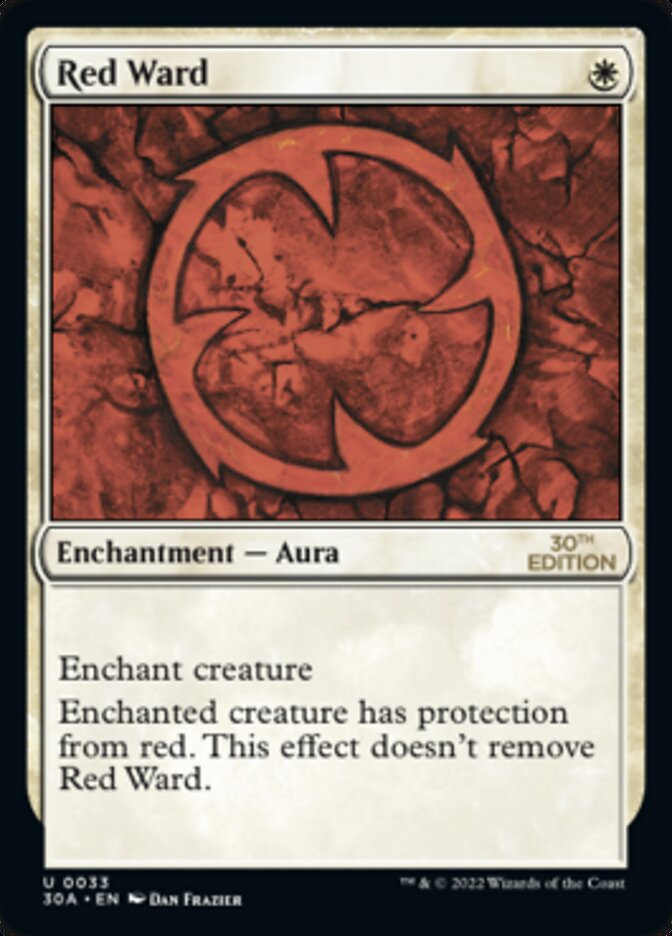 Red Ward [30th Anniversary Edition] | Card Merchant Takapuna