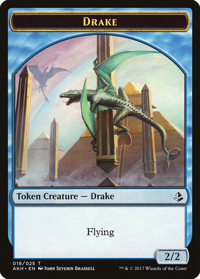 Angel of Sanctions // Drake Double-Sided Token [Amonkhet Tokens] | Card Merchant Takapuna