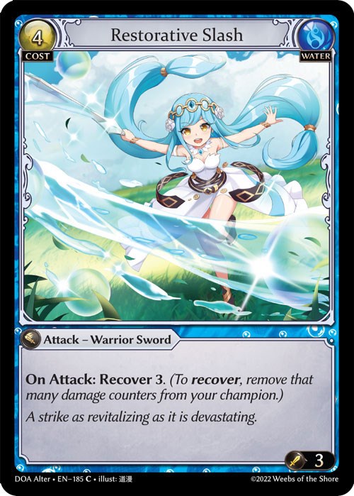 Restorative Slash (185) [Dawn of Ashes: Alter Edition] | Card Merchant Takapuna