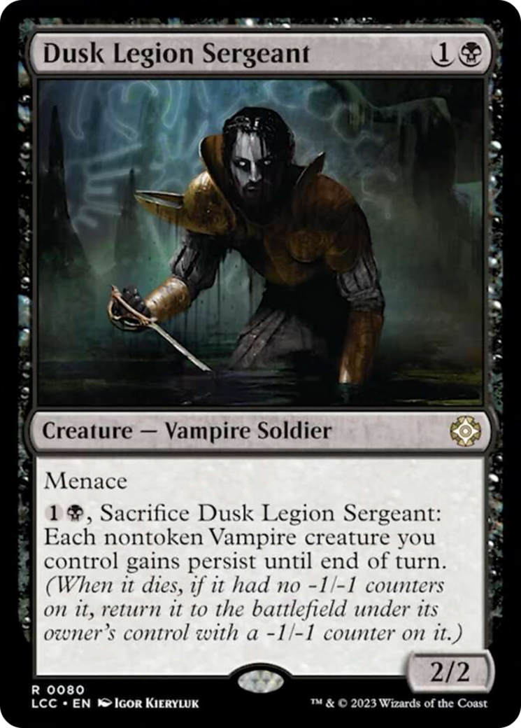 Dusk Legion Sergeant [The Lost Caverns of Ixalan Commander] | Card Merchant Takapuna