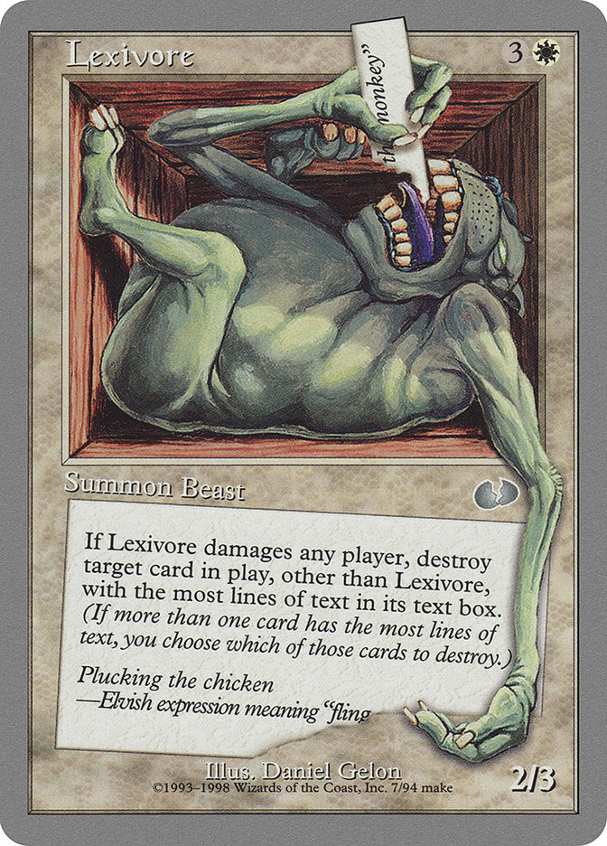 Lexivore [Unglued] | Card Merchant Takapuna