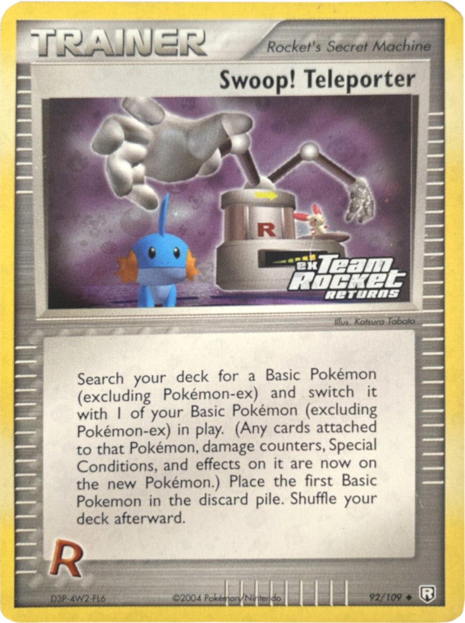 Swoop! Teleporter (92/109) (Stamped) [EX: Team Rocket Returns] | Card Merchant Takapuna