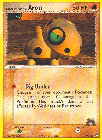 Team Magma's Aron (59/95) [EX: Team Magma vs Team Aqua] | Card Merchant Takapuna