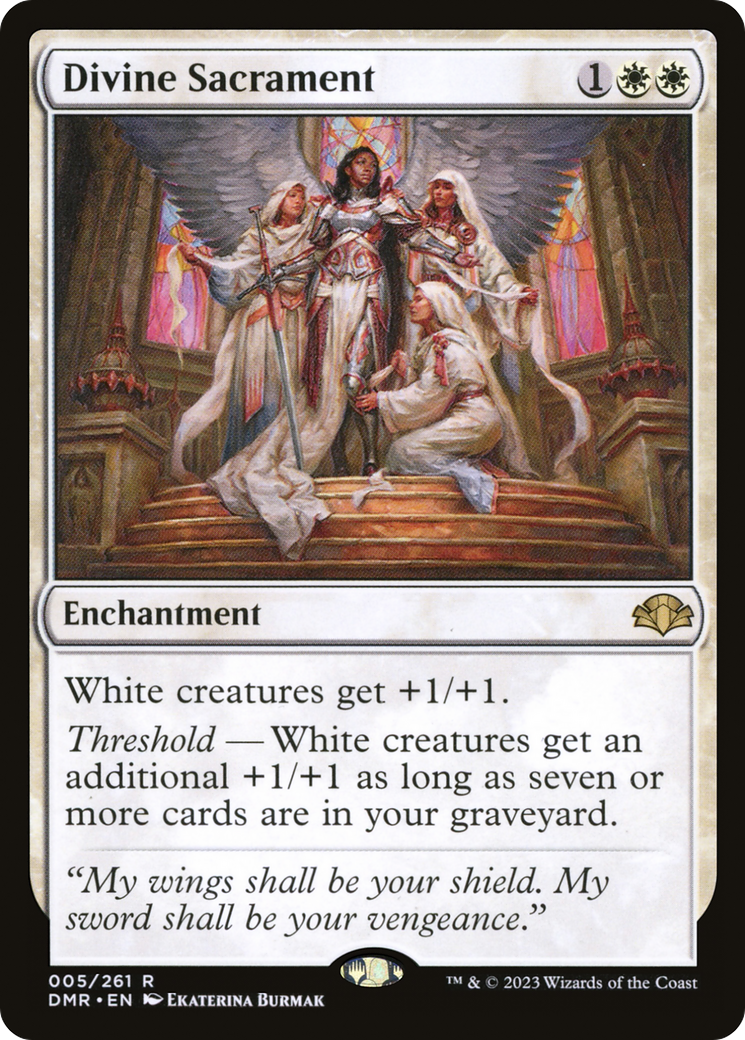 Divine Sacrament [Dominaria Remastered] | Card Merchant Takapuna