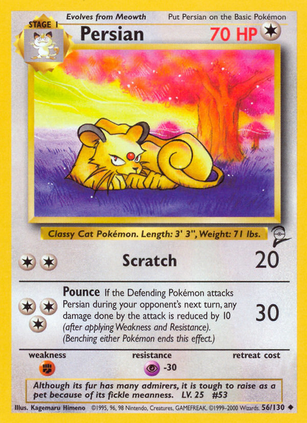 Persian (56/130) [Base Set 2] | Card Merchant Takapuna