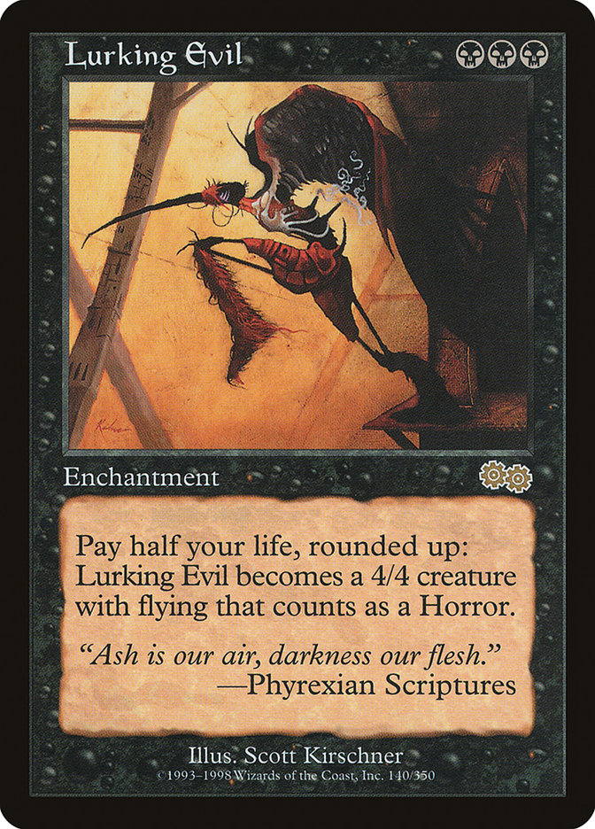 Lurking Evil [Urza's Saga] | Card Merchant Takapuna