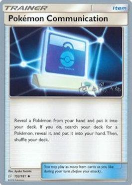 Pokemon Communication (152/181) (Pikarom Judge - Haruki Miyamoto) [World Championships 2019] | Card Merchant Takapuna