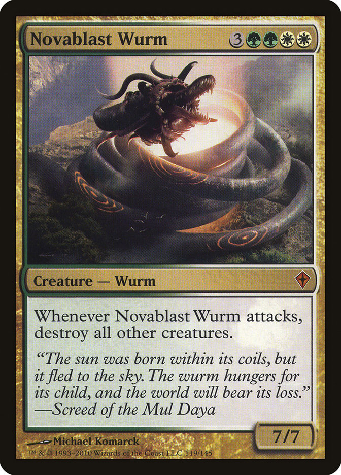Novablast Wurm [Worldwake] | Card Merchant Takapuna