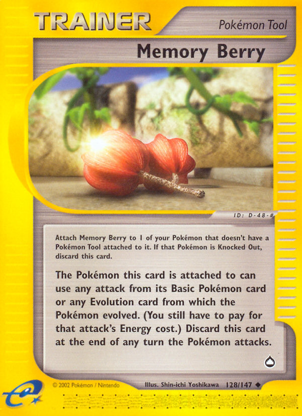 Memory Berry (128/147) [Aquapolis] | Card Merchant Takapuna