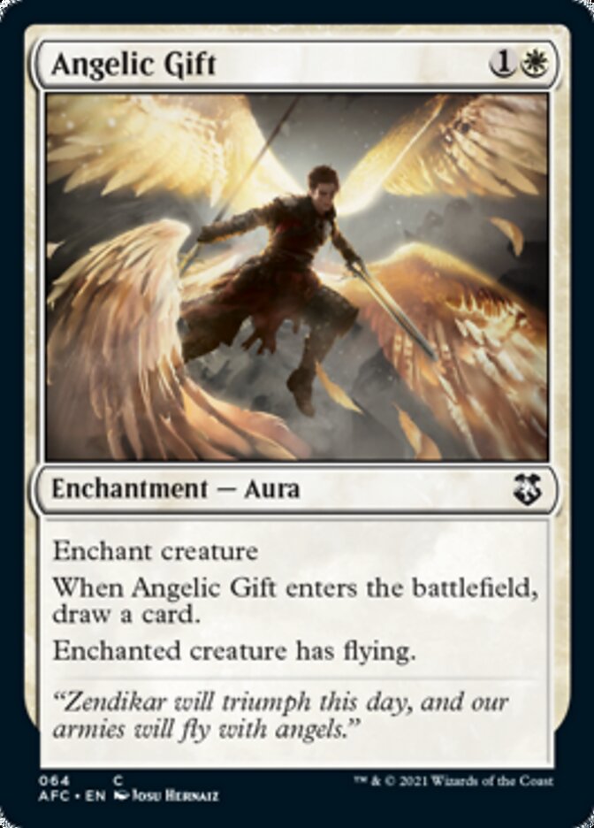 Angelic Gift [Dungeons & Dragons: Adventures in the Forgotten Realms Commander] | Card Merchant Takapuna