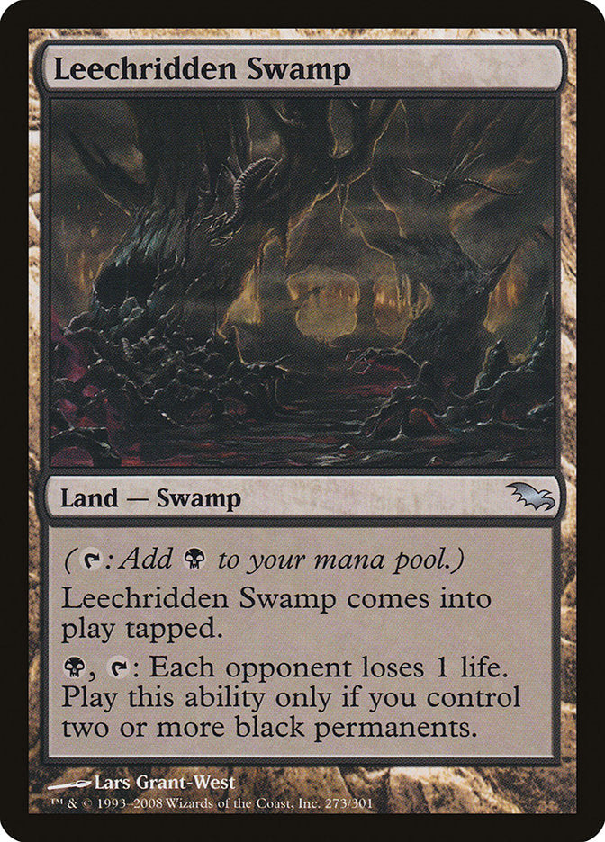 Leechridden Swamp [Shadowmoor] | Card Merchant Takapuna