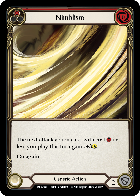Nimblism (Red) [WTR218-C] (Welcome to Rathe)  Alpha Print Normal | Card Merchant Takapuna