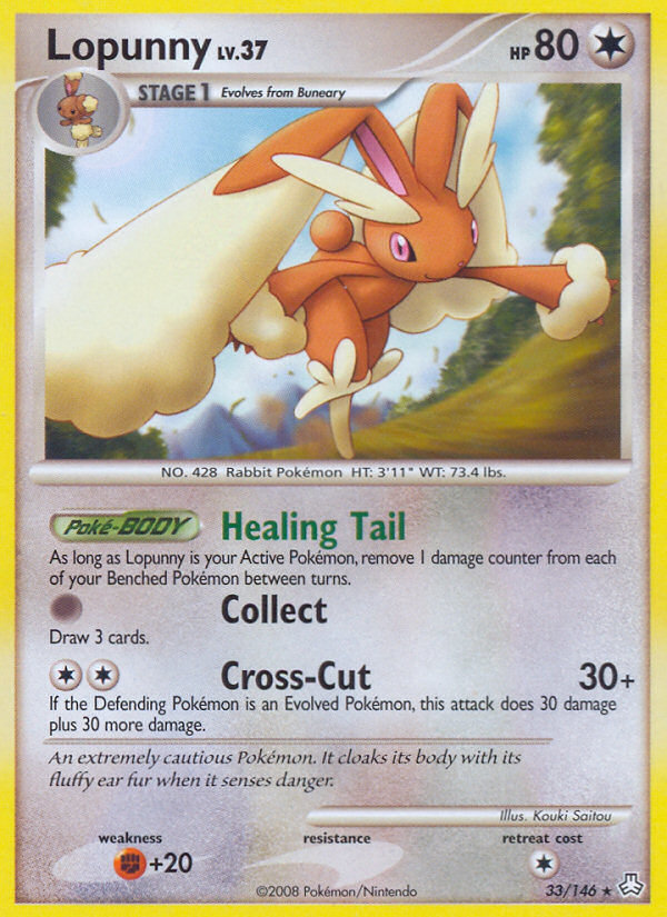 Lopunny (33/146) [Diamond & Pearl: Legends Awakened] | Card Merchant Takapuna