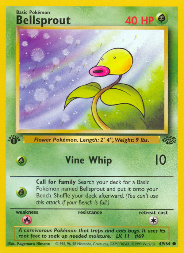 Bellsprout (49/64) [Jungle 1st Edition] | Card Merchant Takapuna