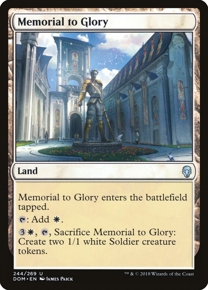 Memorial to Glory [Dominaria] | Card Merchant Takapuna