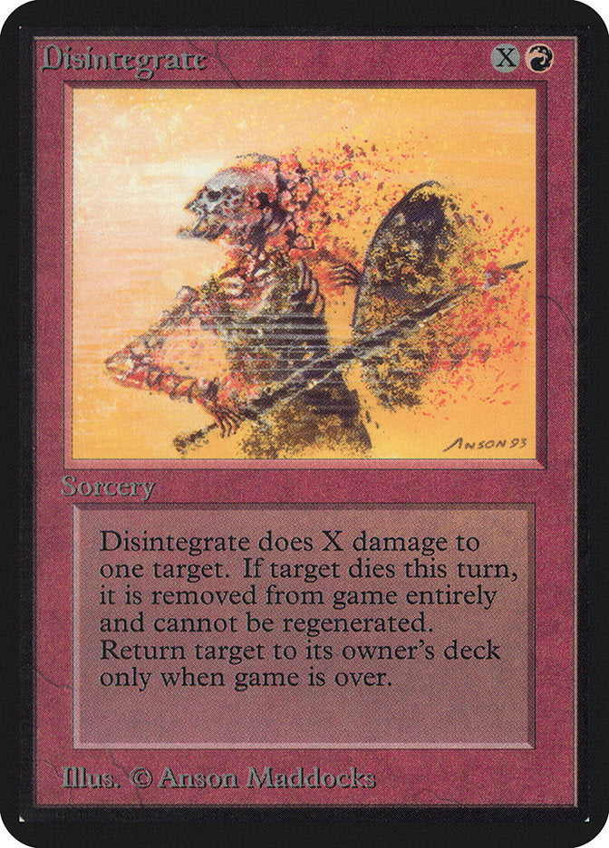 Disintegrate [Alpha Edition] | Card Merchant Takapuna
