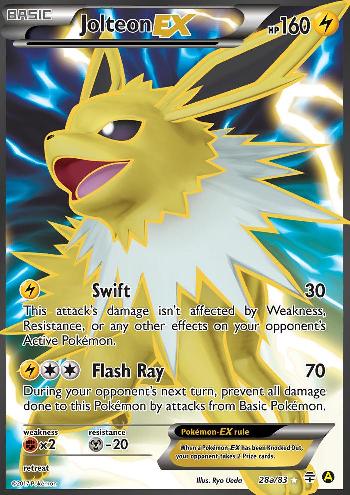 Jolteon EX (28a/83) (Alternate Art Promo) [XY: Generations] | Card Merchant Takapuna