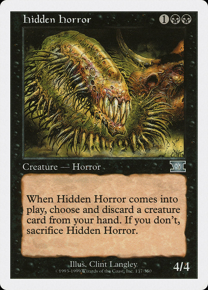 Hidden Horror [Classic Sixth Edition] | Card Merchant Takapuna