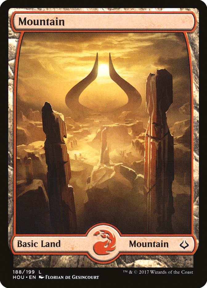 Mountain (188) [Hour of Devastation] | Card Merchant Takapuna