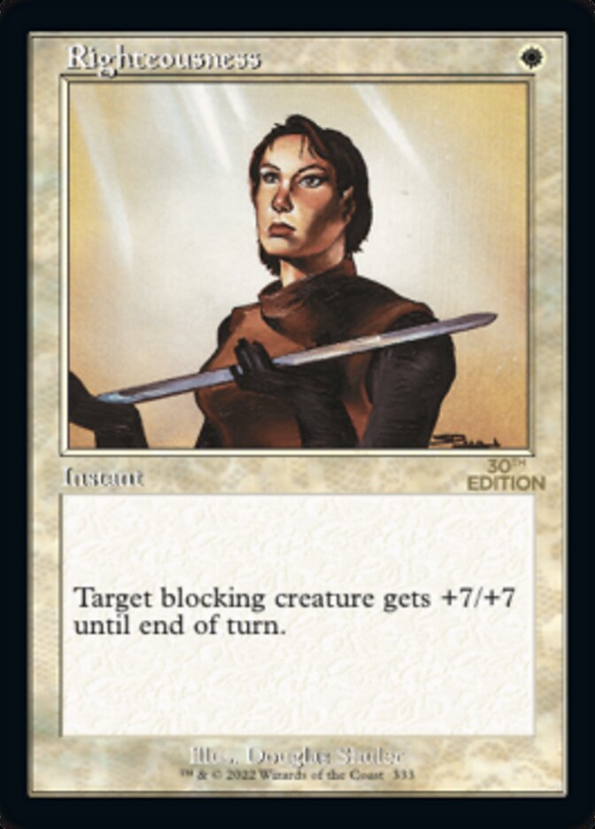 Righteousness (Retro) [30th Anniversary Edition] | Card Merchant Takapuna