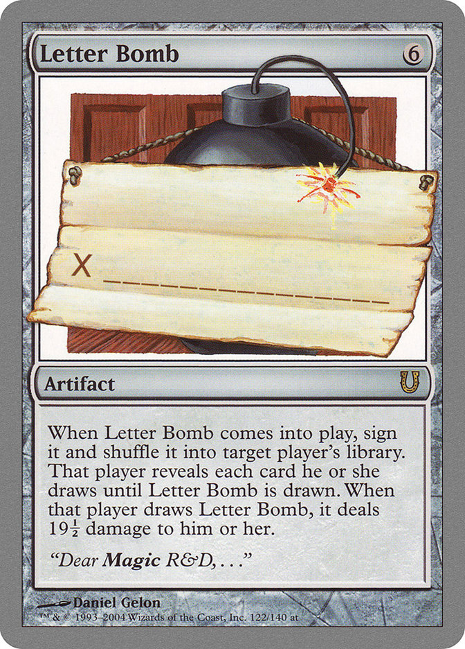 Letter Bomb [Unhinged] | Card Merchant Takapuna