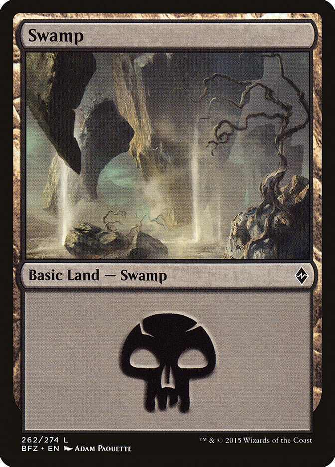 Swamp (262) [Battle for Zendikar] | Card Merchant Takapuna