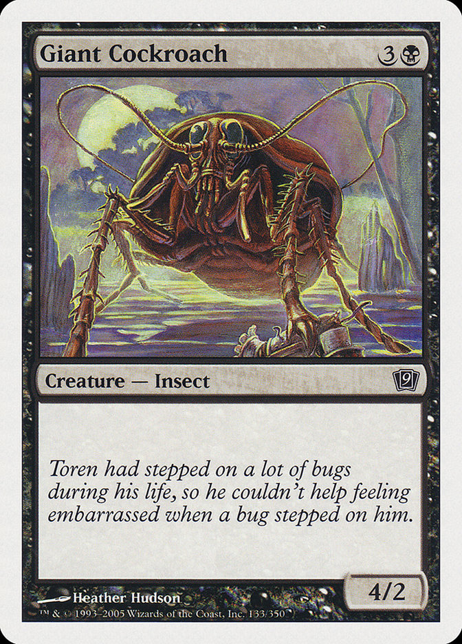 Giant Cockroach [Ninth Edition] | Card Merchant Takapuna