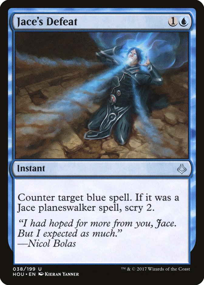 Jace's Defeat [Hour of Devastation] | Card Merchant Takapuna